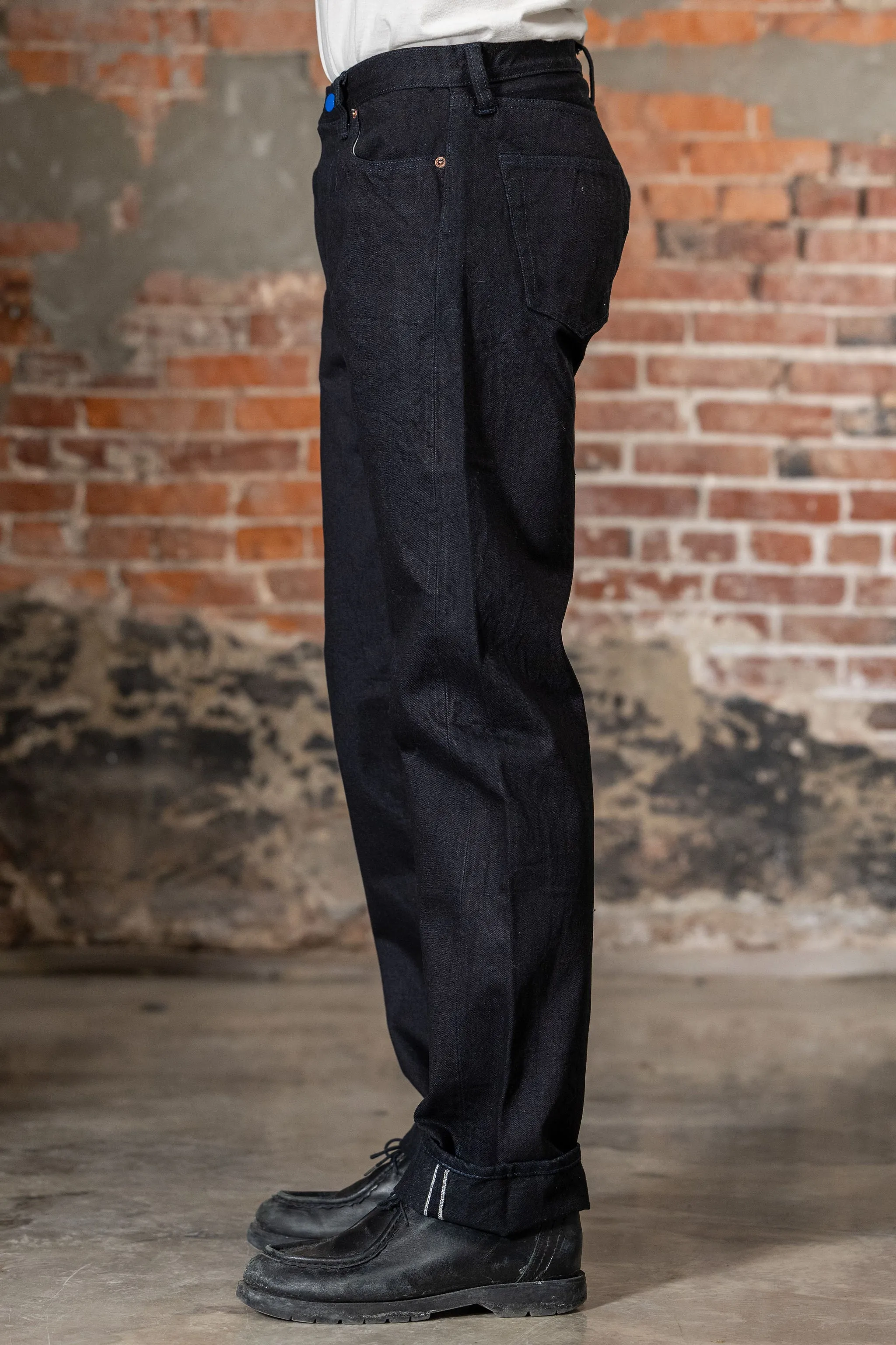 Samurai S0510XX-BOB Aoki Tachikage Regular Straight - 15oz Black-on-Blue Denim sold by Franklin and Poe product image thumbnail 2