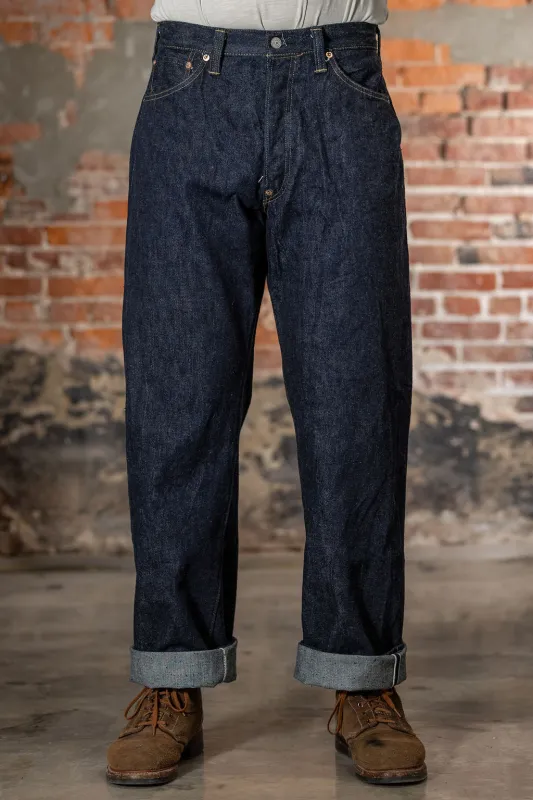 Sugar Cane 2025 Wide Leg Waist Overalls - 13oz Standard Denim sold by Franklin and Poe