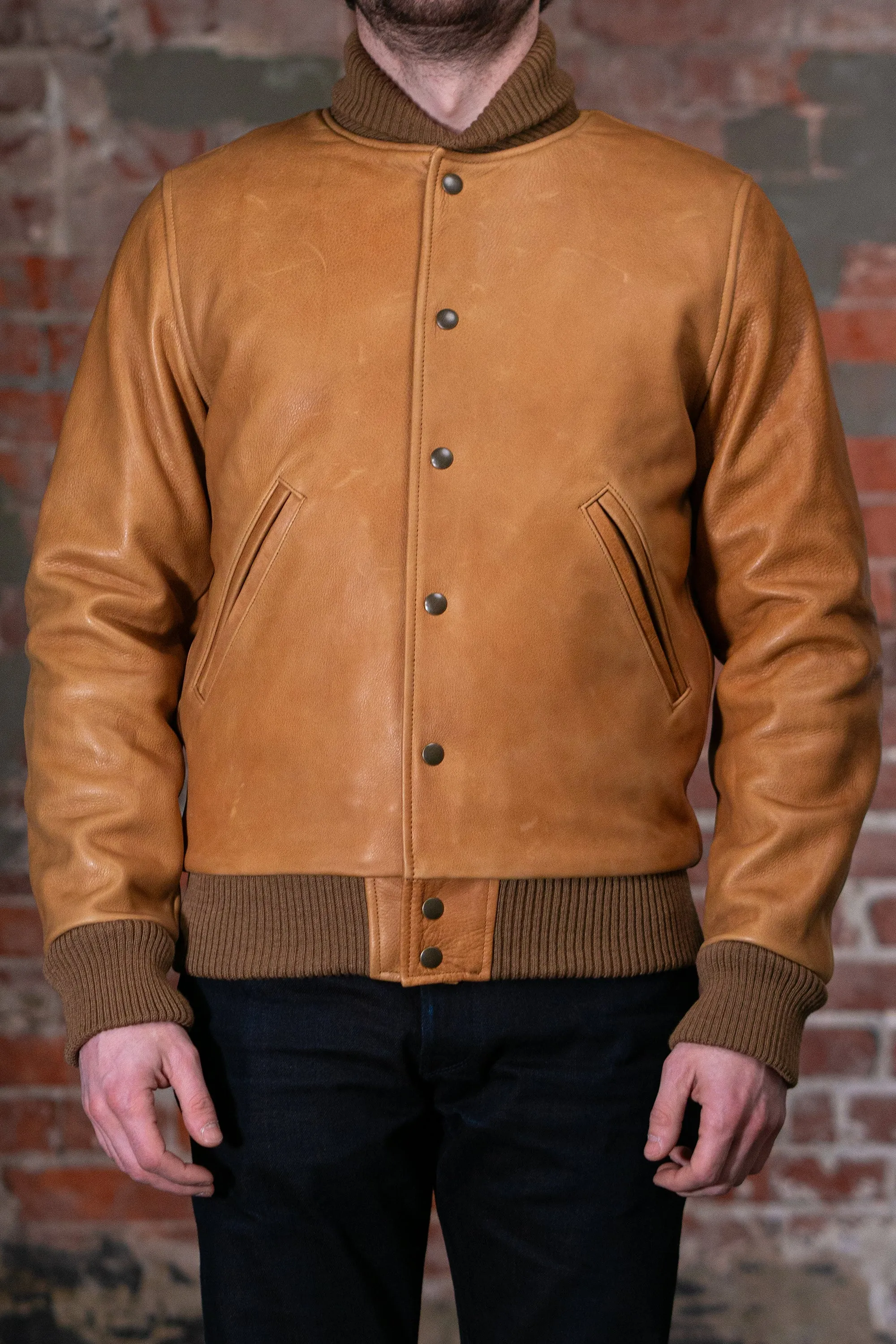 Dehen 1920 All-City Leather Jacket - Rust sold by Franklin and Poe