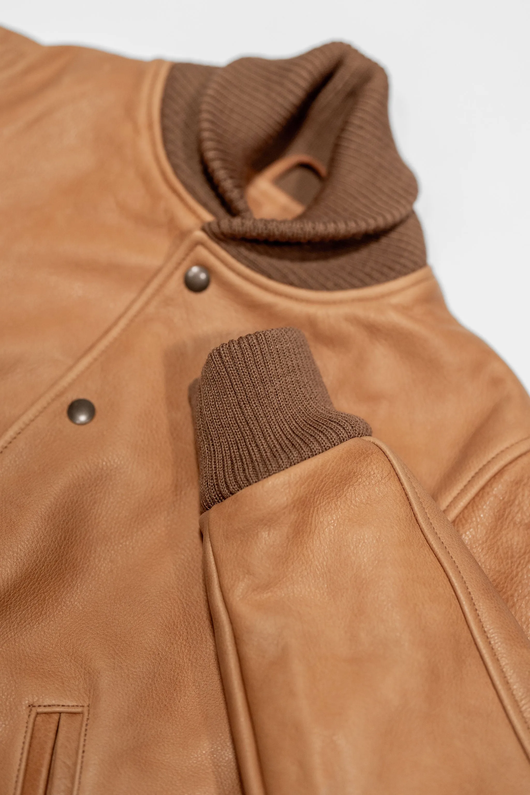 Dehen 1920 All-City Leather Jacket - Rust sold by Franklin and Poe product image thumbnail 5