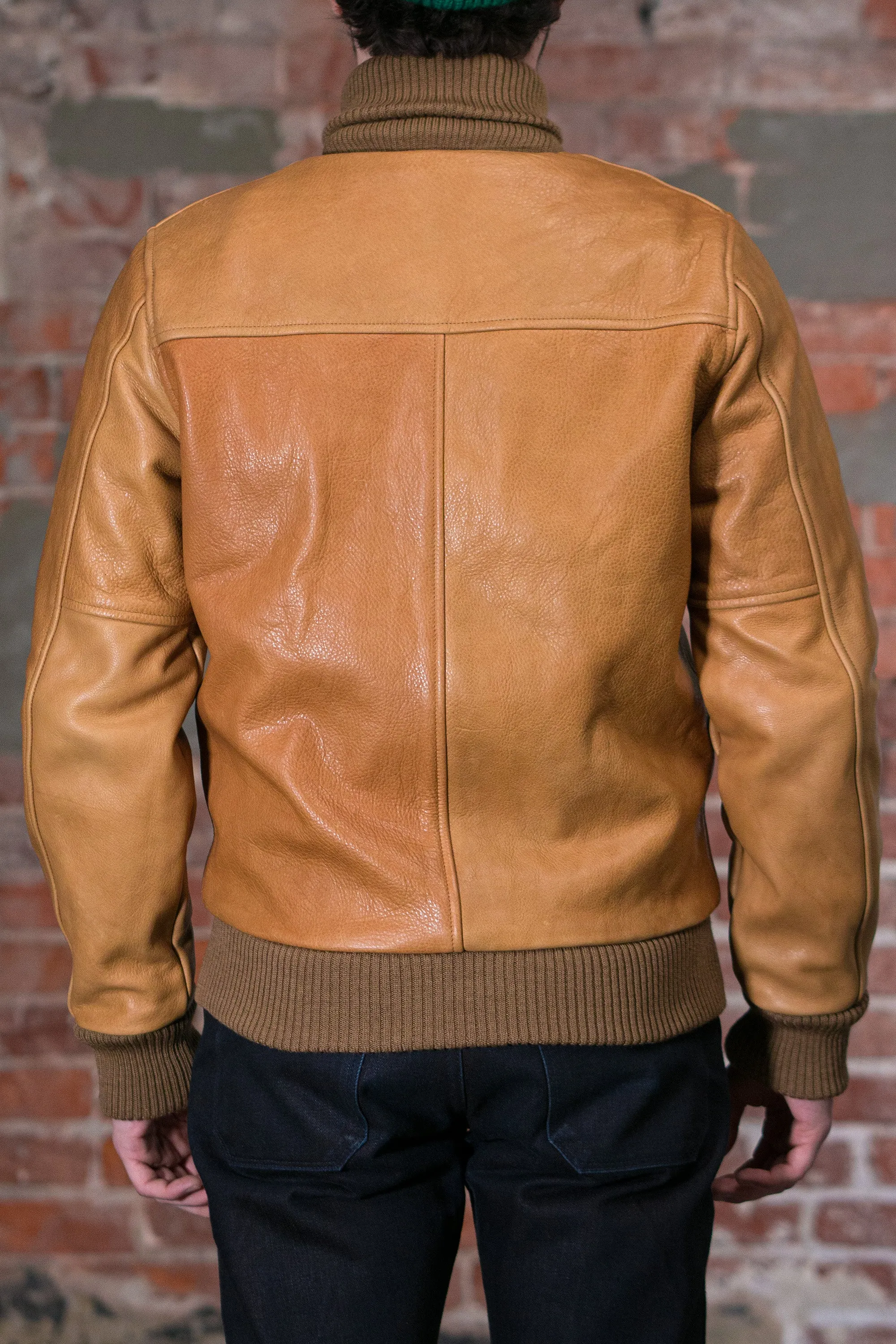 Dehen 1920 All-City Leather Jacket - Rust sold by Franklin and Poe product image thumbnail 3