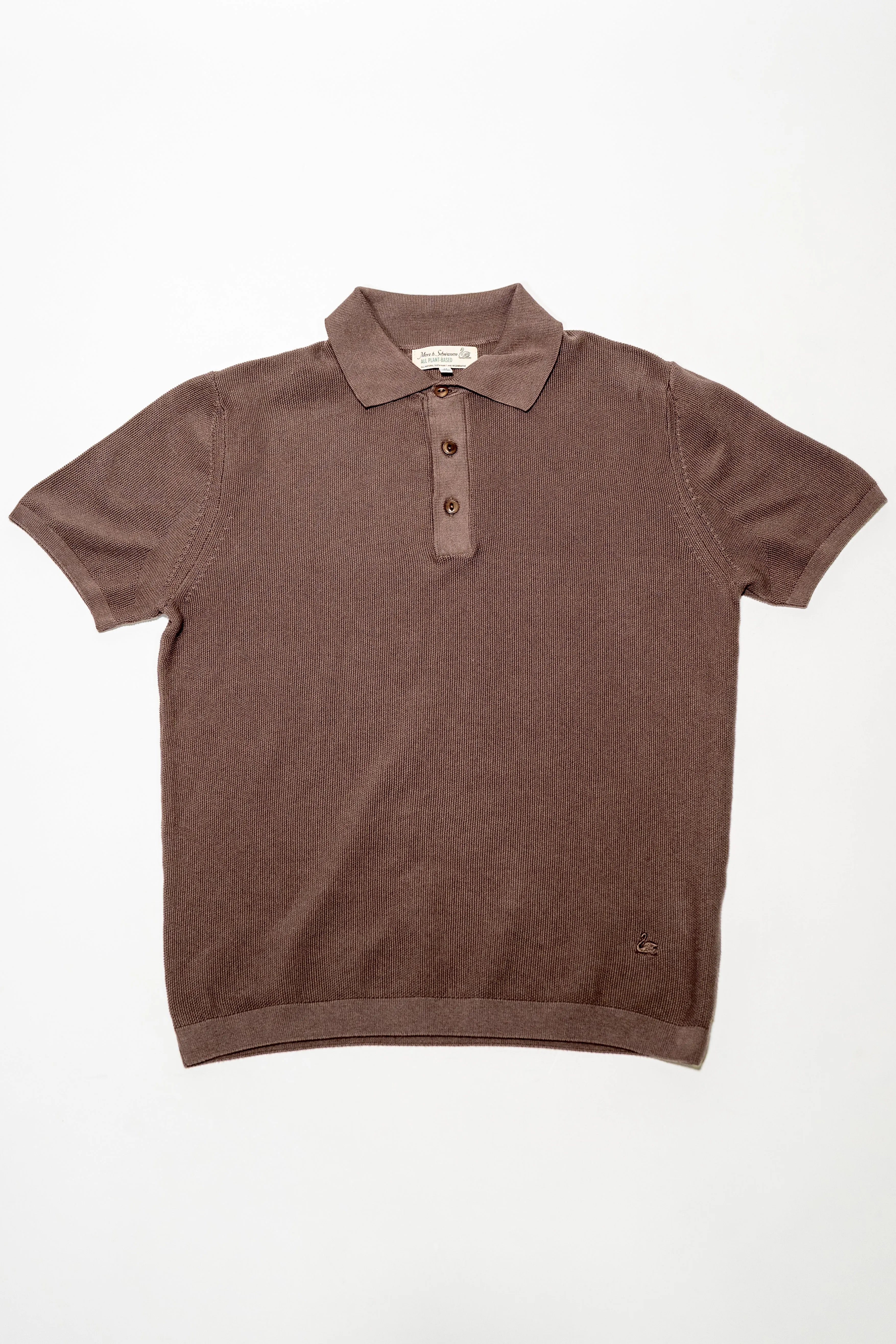 Merz b. Schwanen KPLP02 Knitted Polo - Grain sold by Franklin and Poe product image thumbnail 4
