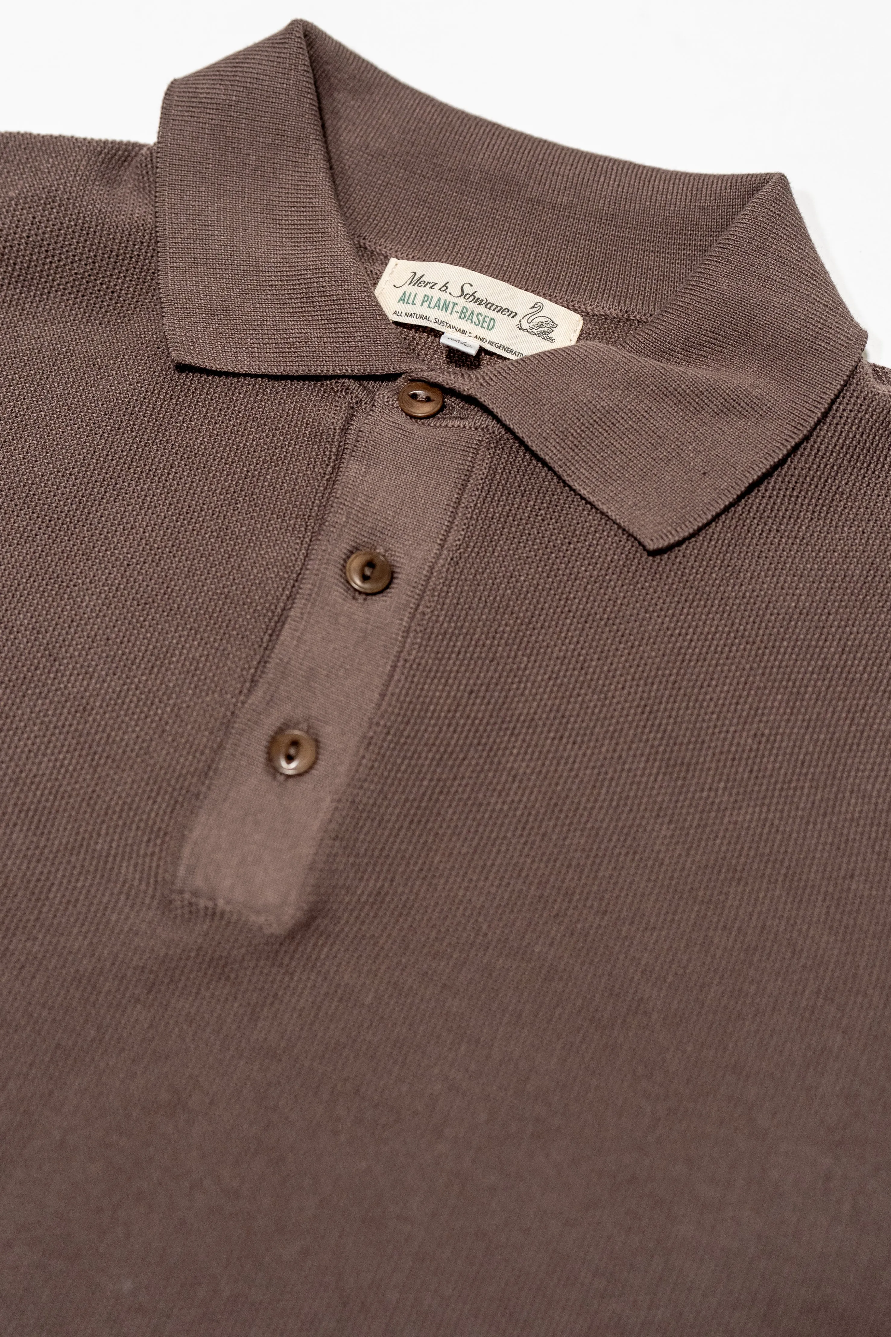 Merz b. Schwanen KPLP02 Knitted Polo - Grain sold by Franklin and Poe product image thumbnail 5
