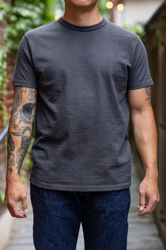 Samurai SJST-SC01 Japanese Cotton Made Crew - Kuromame made by Samurai Jeans