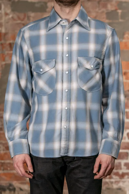 Freenote Cloth Bodie - Clear Blue Plaid sold by Franklin and Poe
