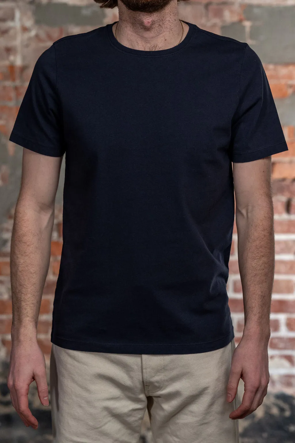 Hansen Garments Julian Crew Neck T-Shirt - Indigo Like sold by Franklin and Poe