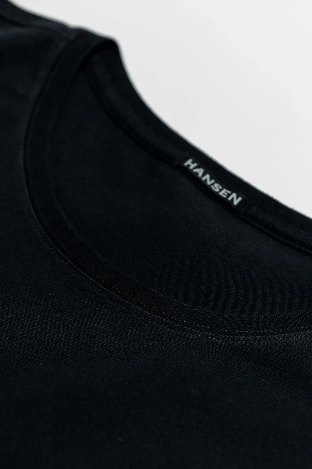 Hansen Garments Julian Crew Neck T-Shirt - Black sold by Franklin and Poe product image thumbnail 4
