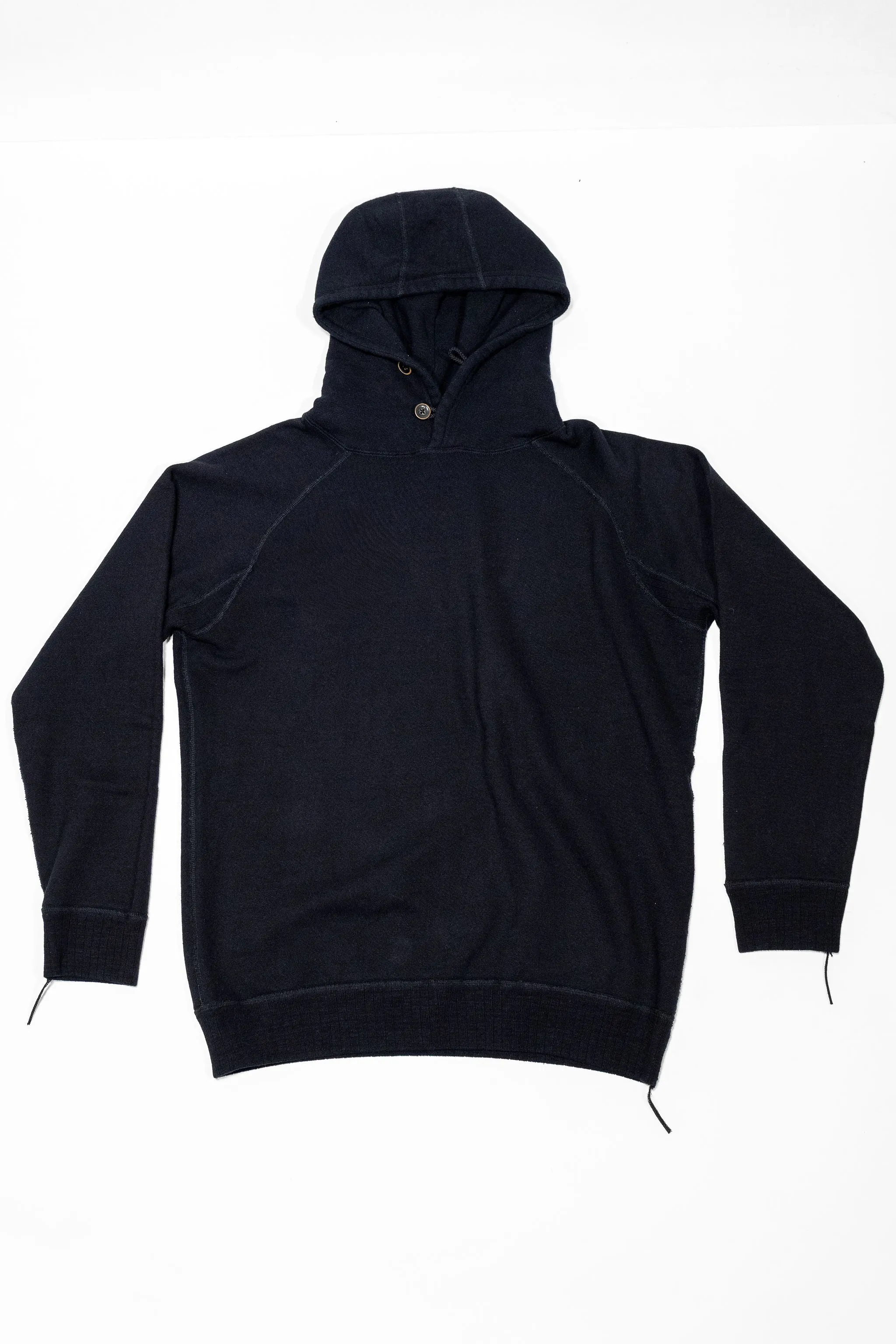 Pure Blue Japan 5410-IDBK Knitted Hoodie - Indigo Black sold by Franklin and Poe product image thumbnail 4
