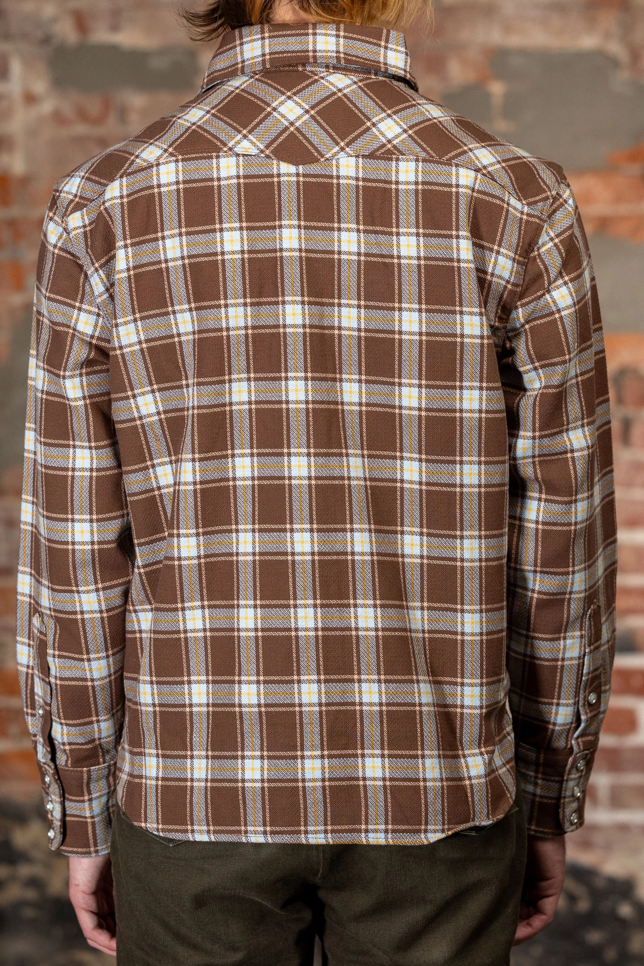 Freenote Cloth Western Scout - Brown Plaid sold by Franklin and Poe product image thumbnail 3