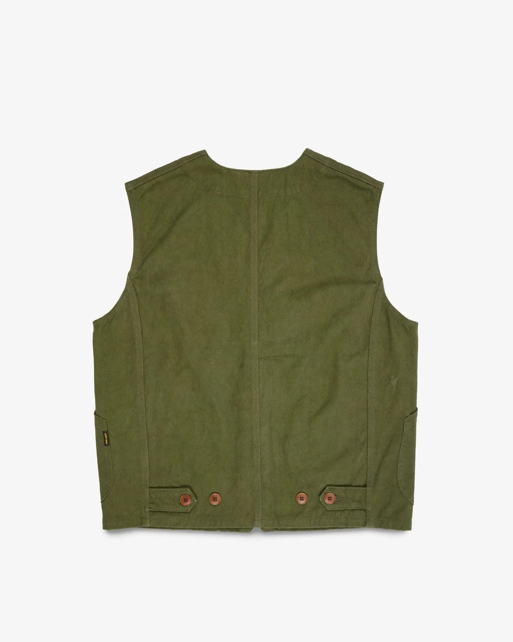 Iron Heart IHV-52-OLV 12oz Duck Canvas Hunting Vest - Olive sold by Franklin and Poe product image thumbnail 2