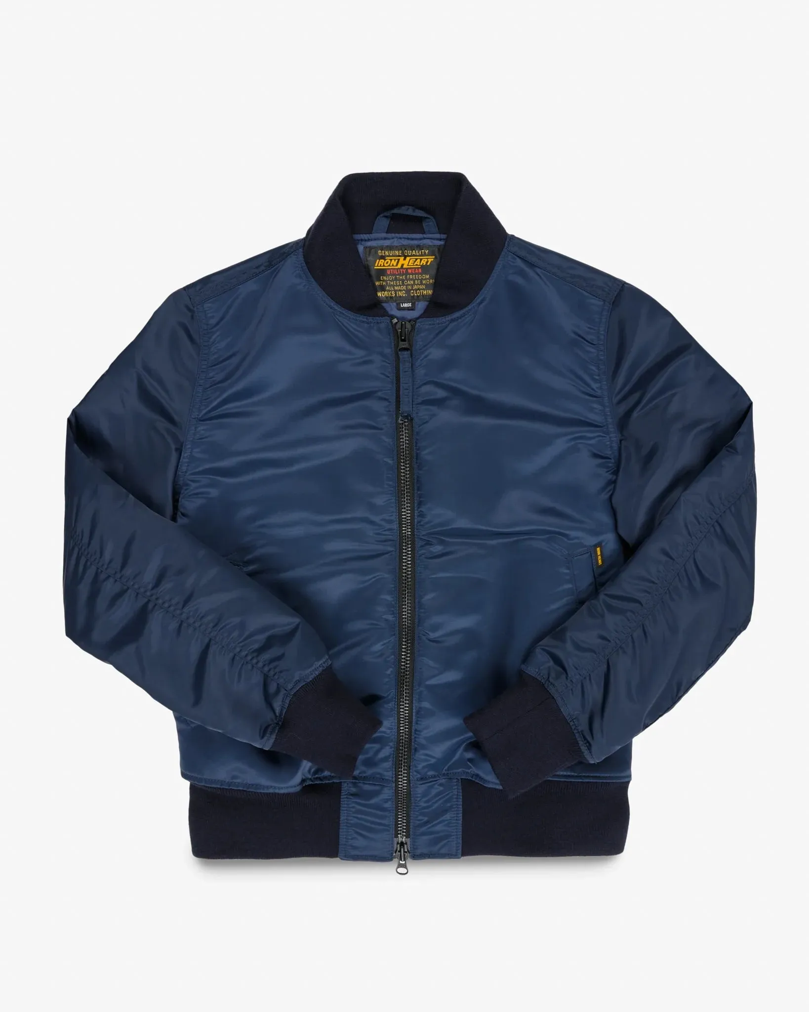 Iron Heart IHM-50-NAV 4.8oz Nylon Type L-2B Jacket - Navy sold by Franklin and Poe
