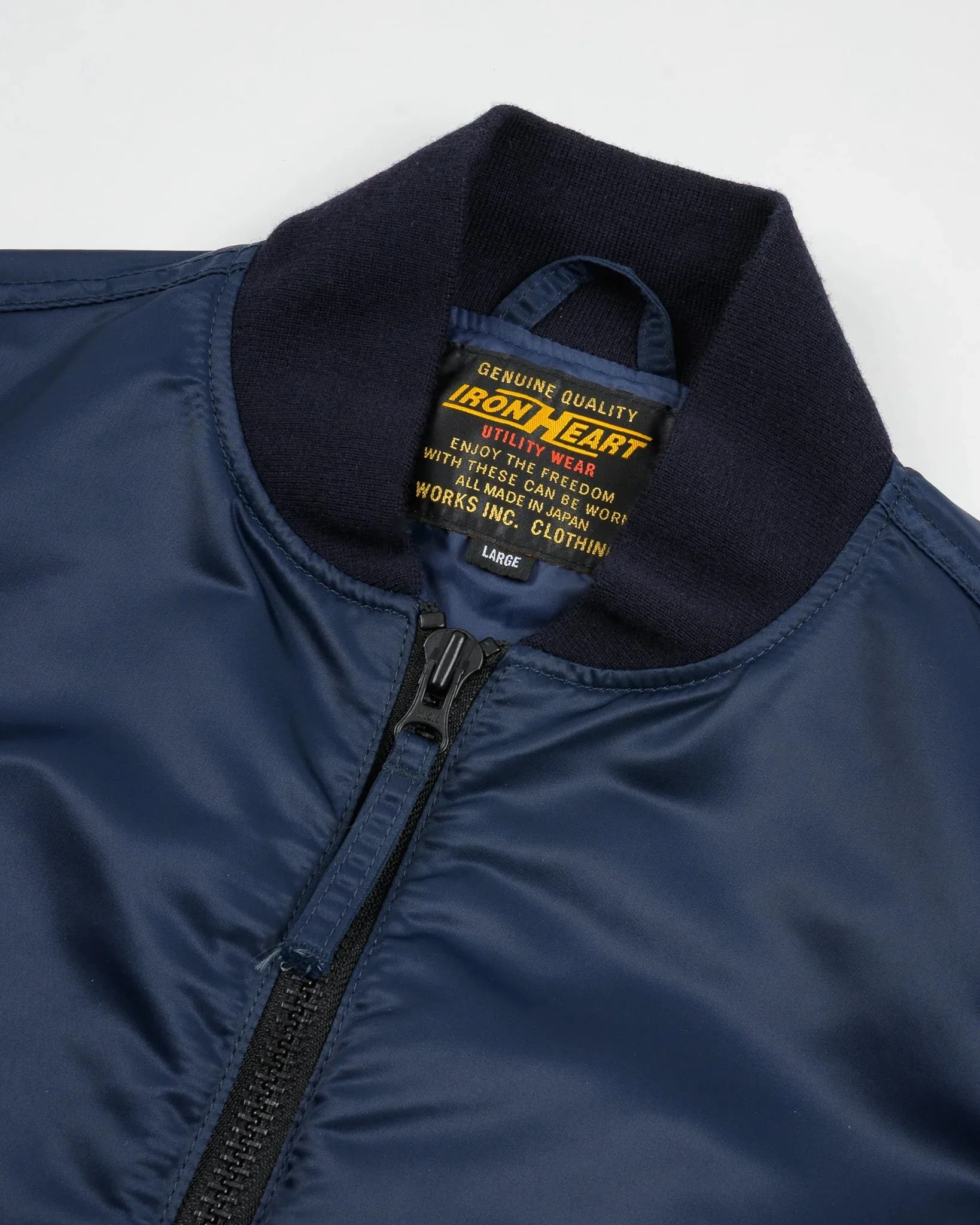 Iron Heart IHM-50-NAV 4.8oz Nylon Type L-2B Jacket - Navy sold by Franklin and Poe product image thumbnail 4