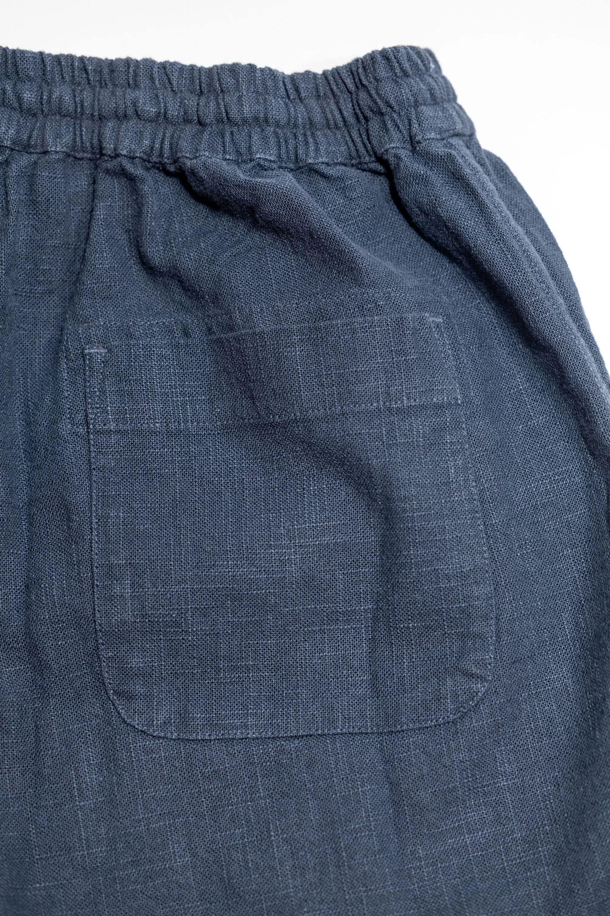 3sixteen Drawstring Shorts - Navy Linen sold by Franklin and Poe product image thumbnail 3