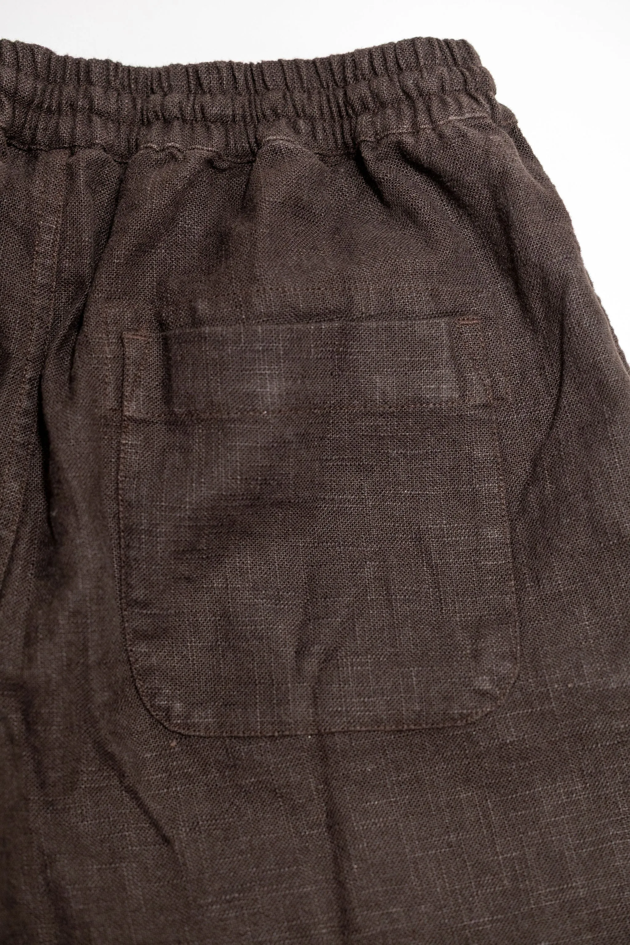 3sixteen Drawstring Shorts - Chocolate Linen sold by Franklin and Poe product image thumbnail 5