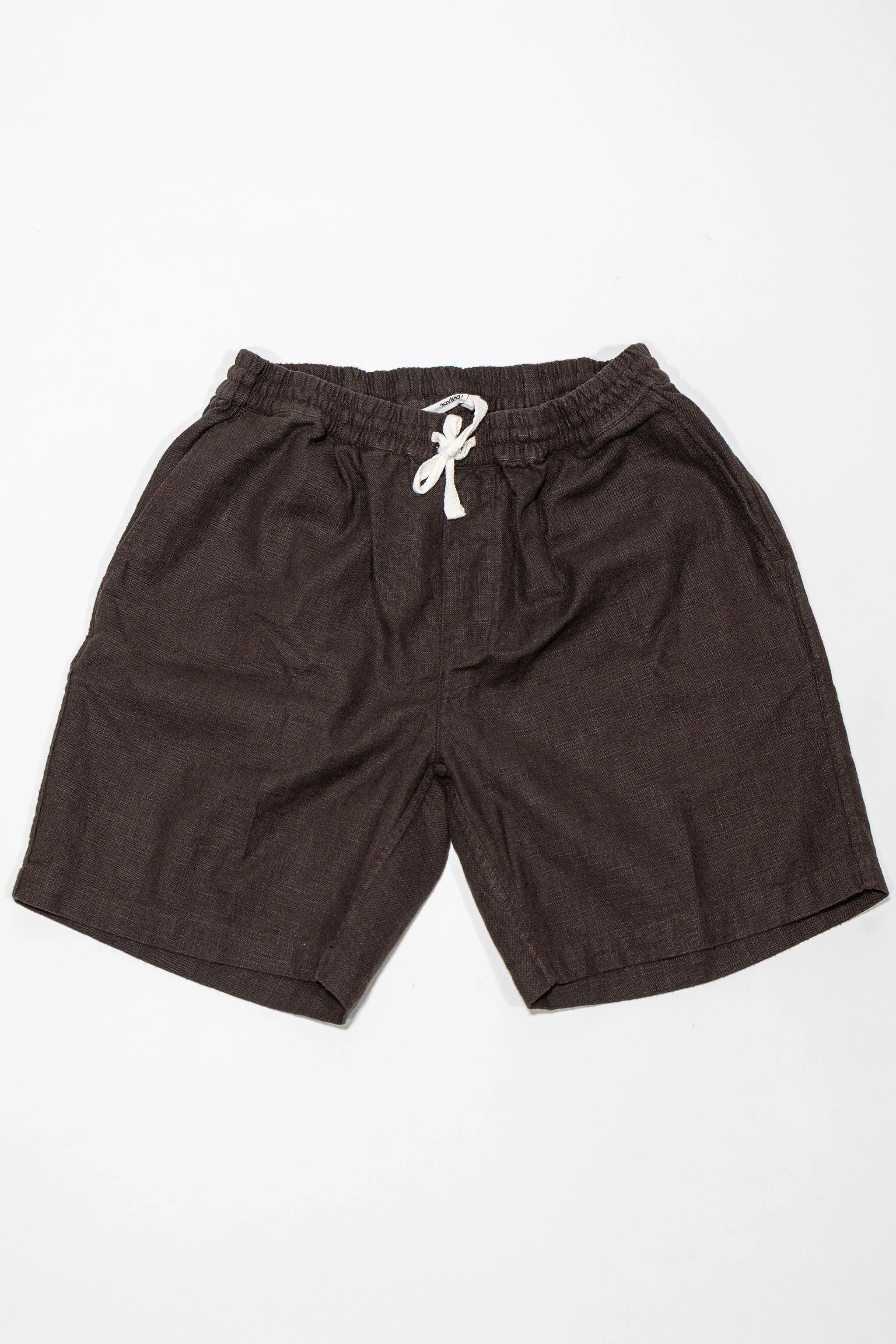 3sixteen Drawstring Shorts - Chocolate Linen sold by Franklin and Poe