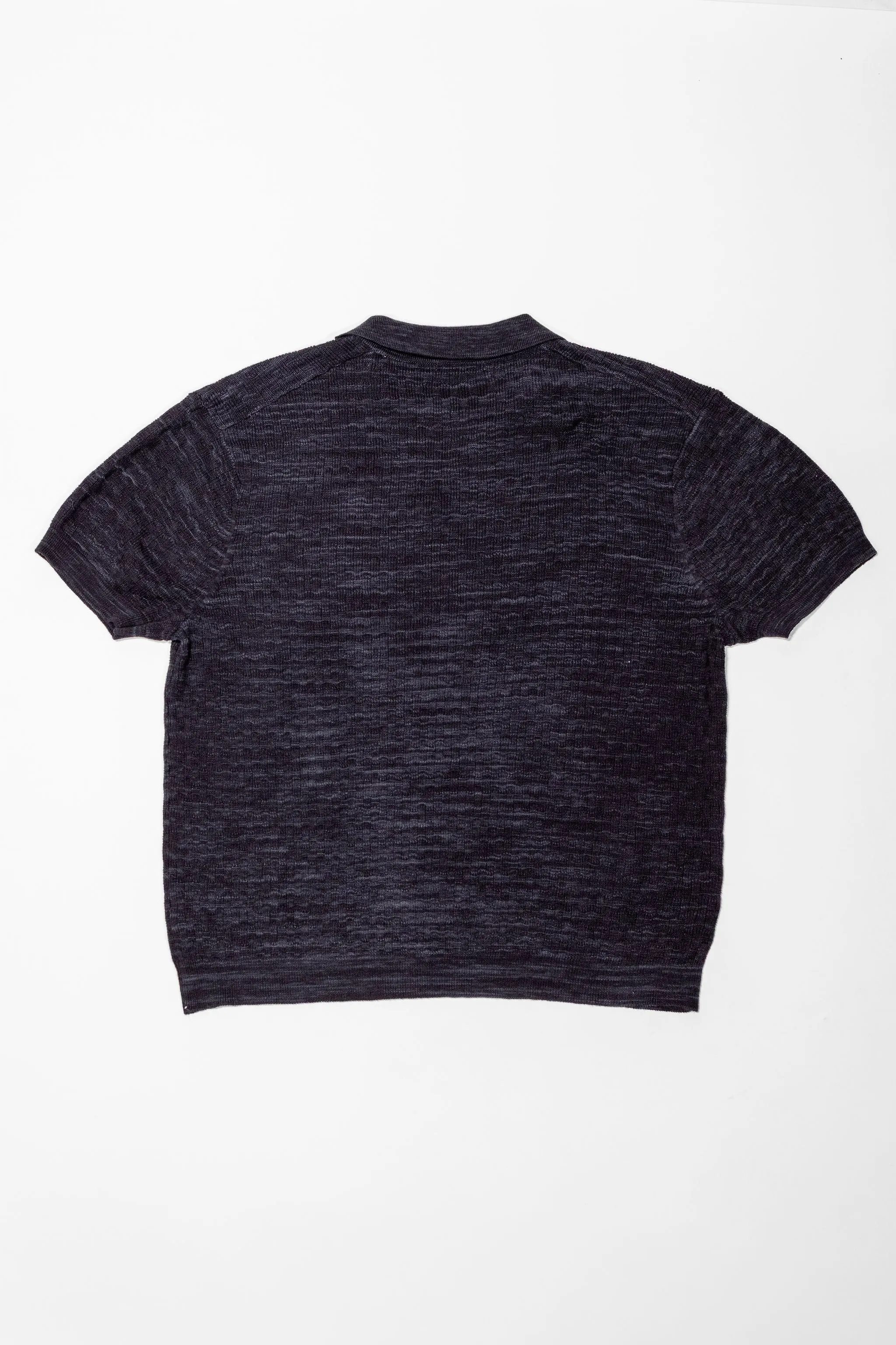3sixteen Knit Polo - Vintage Black Boxweave sold by Franklin and Poe product image thumbnail 5