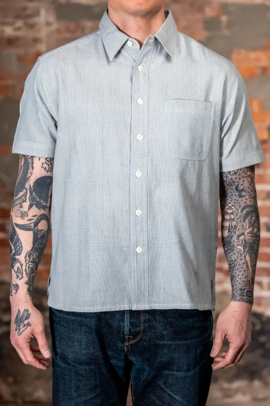 Indi + Ash Marc Shirt Handwoven Kala Cotton - End on End Indigo/Natural made by Franklin and Poe