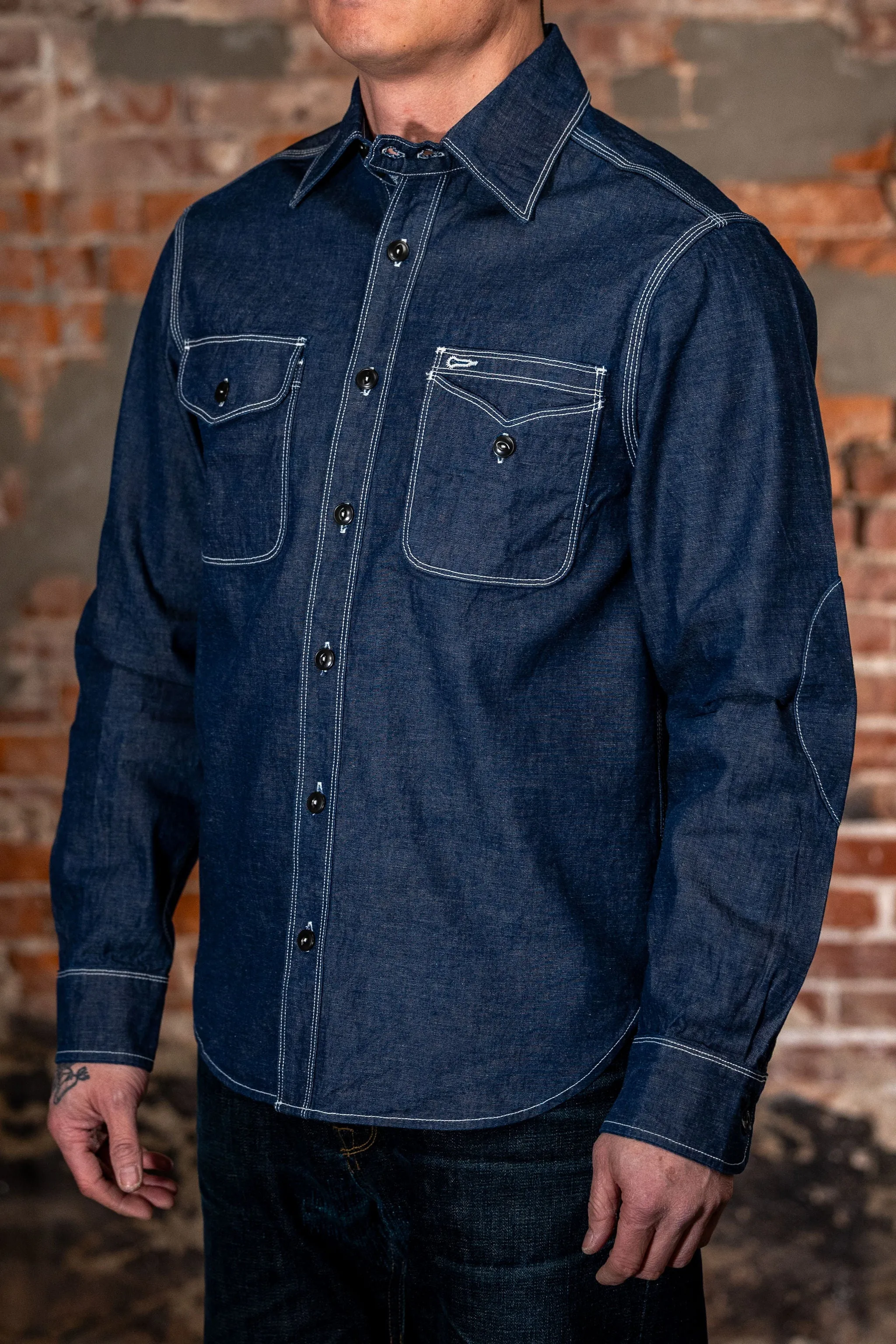Freenote Cloth Lambert - Slate Chambray sold by Franklin and Poe product image thumbnail 2