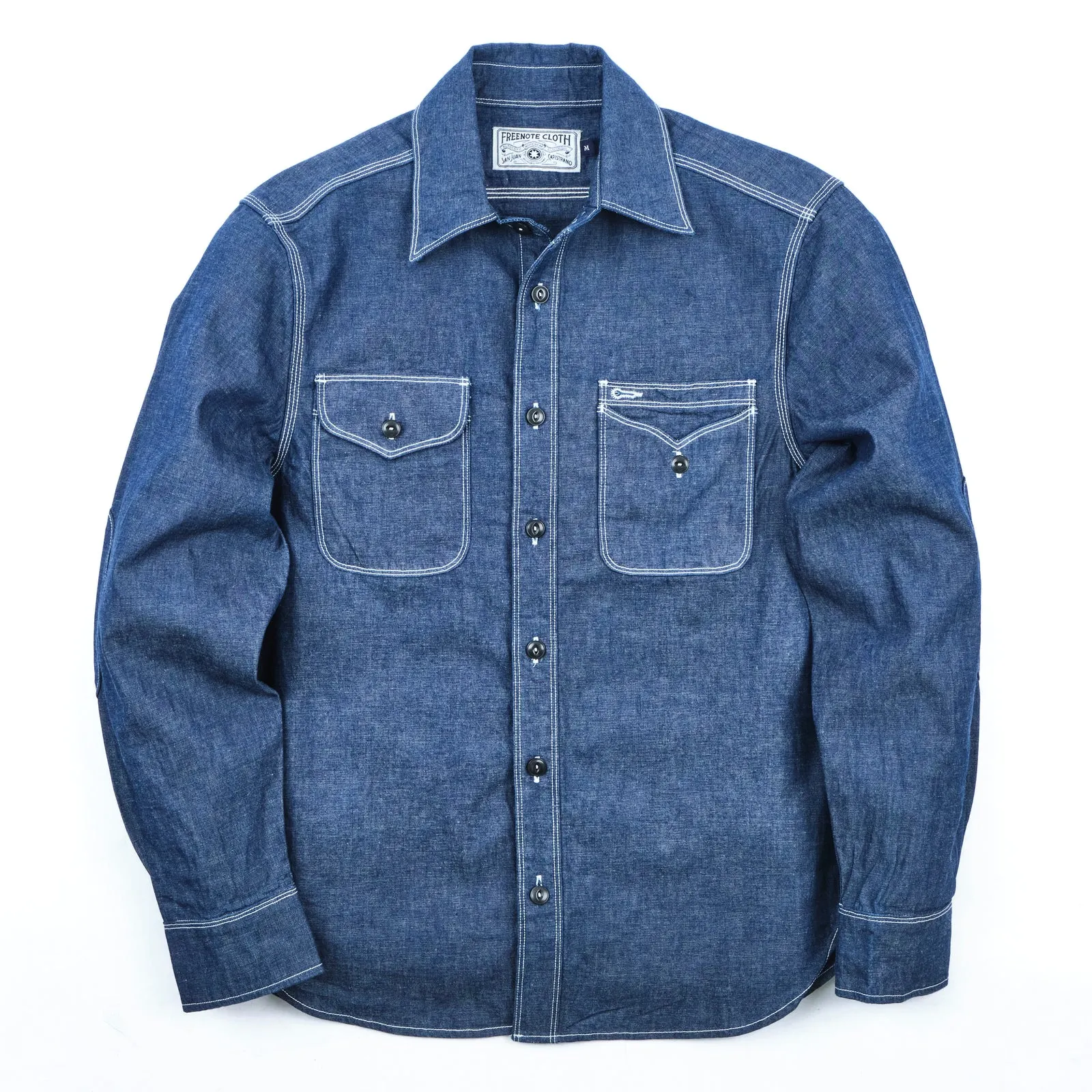 Freenote Cloth Lambert - Slate Chambray sold by Franklin and Poe product image thumbnail 4