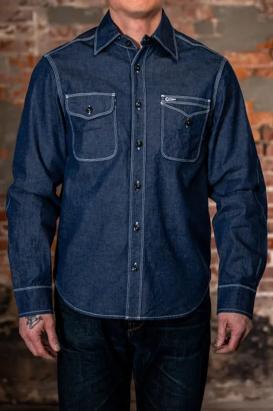 Freenote Cloth Lambert - Slate Chambray made by Freenote Cloth