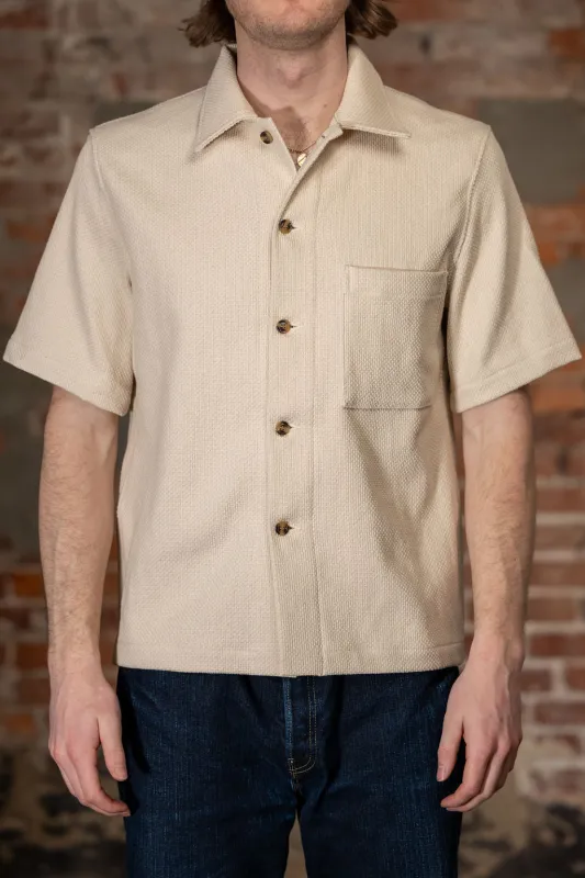 Dehen 1920 Lounge Shirt - Natural Sashi-Ori made by Dehen 1920