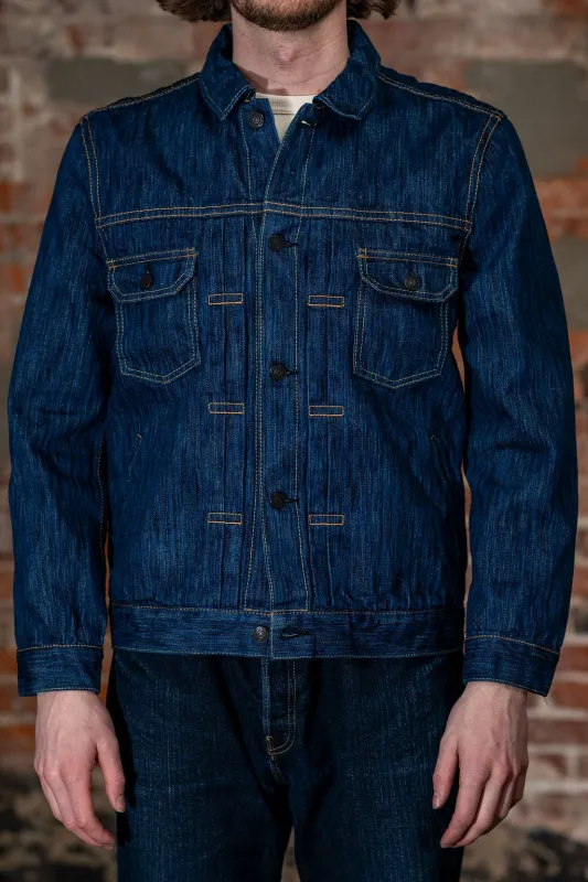 Pure Blue Japan 6225-L Waterfall Denim Type 2 Jacket - Light Indigo made by Pure Blue Japan