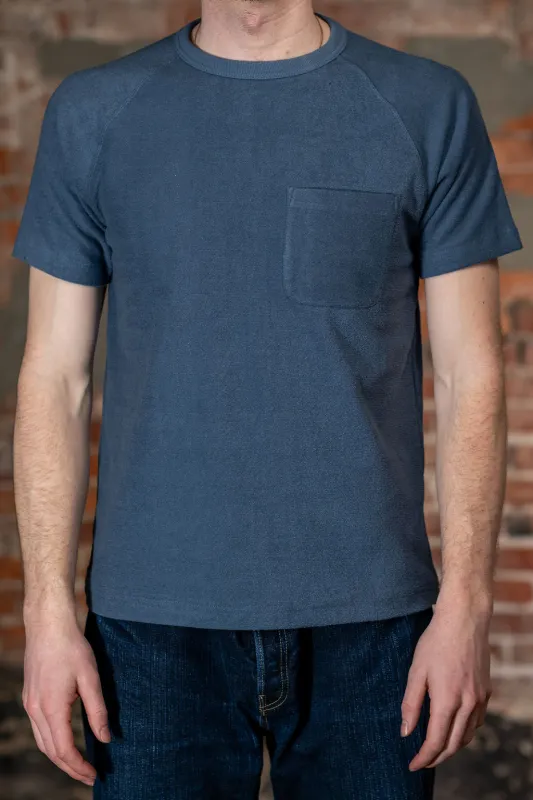 Heimat Textil Raglan Terry Tee - Trail Blue made by Heimat Textil