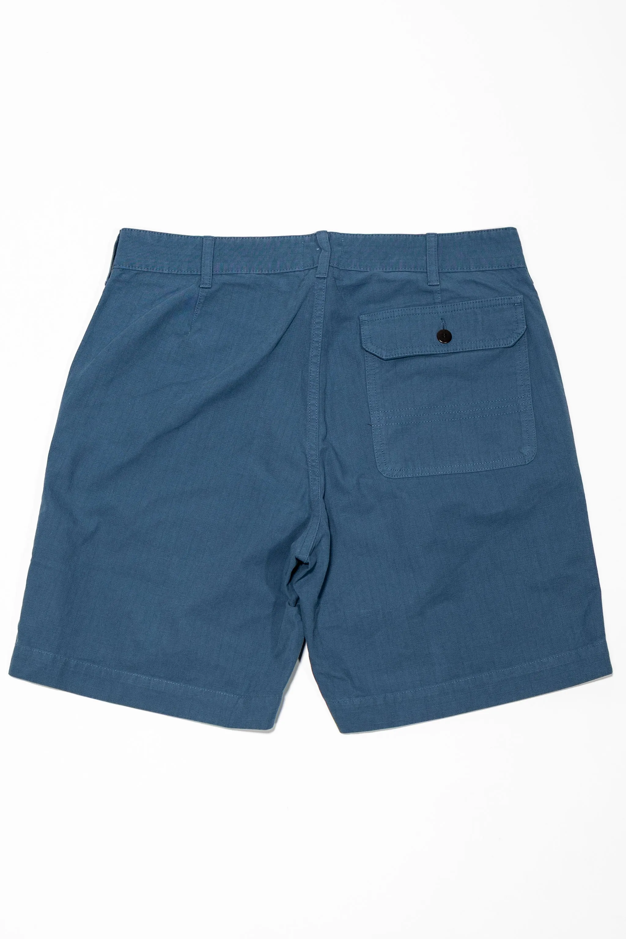 Heimat Textil Journey Short - Trail Blue Rip Stop Cotton sold by Franklin and Poe product image thumbnail 5