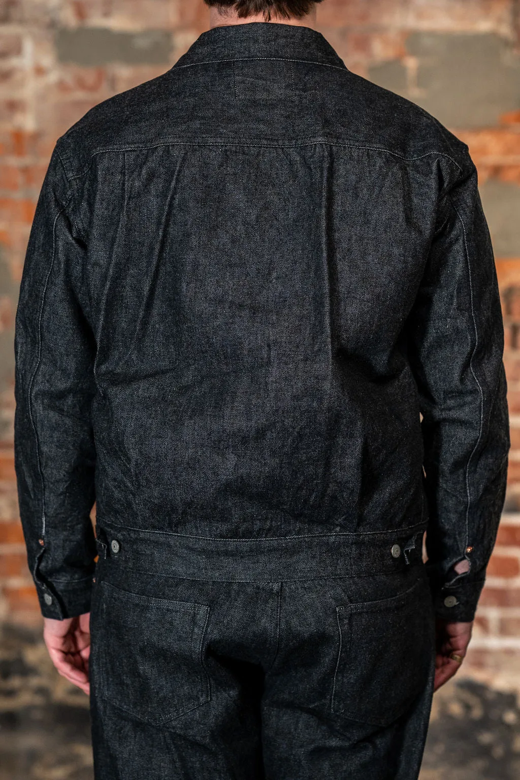 Sugar Cane 1953 Type II - 14.25oz Black Denim One Wash sold by Franklin and Poe product image thumbnail 3