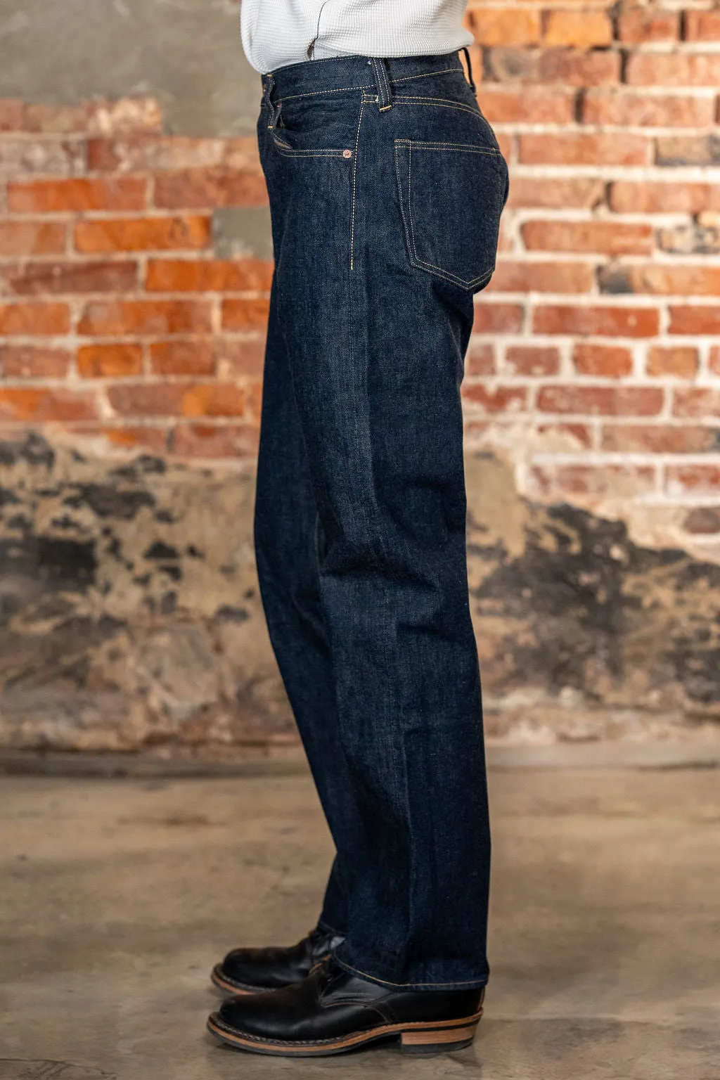 Buzz Rickson's BR43041 World War II Waist Overalls - Indigo One Washed sold by Franklin and Poe product image thumbnail 2