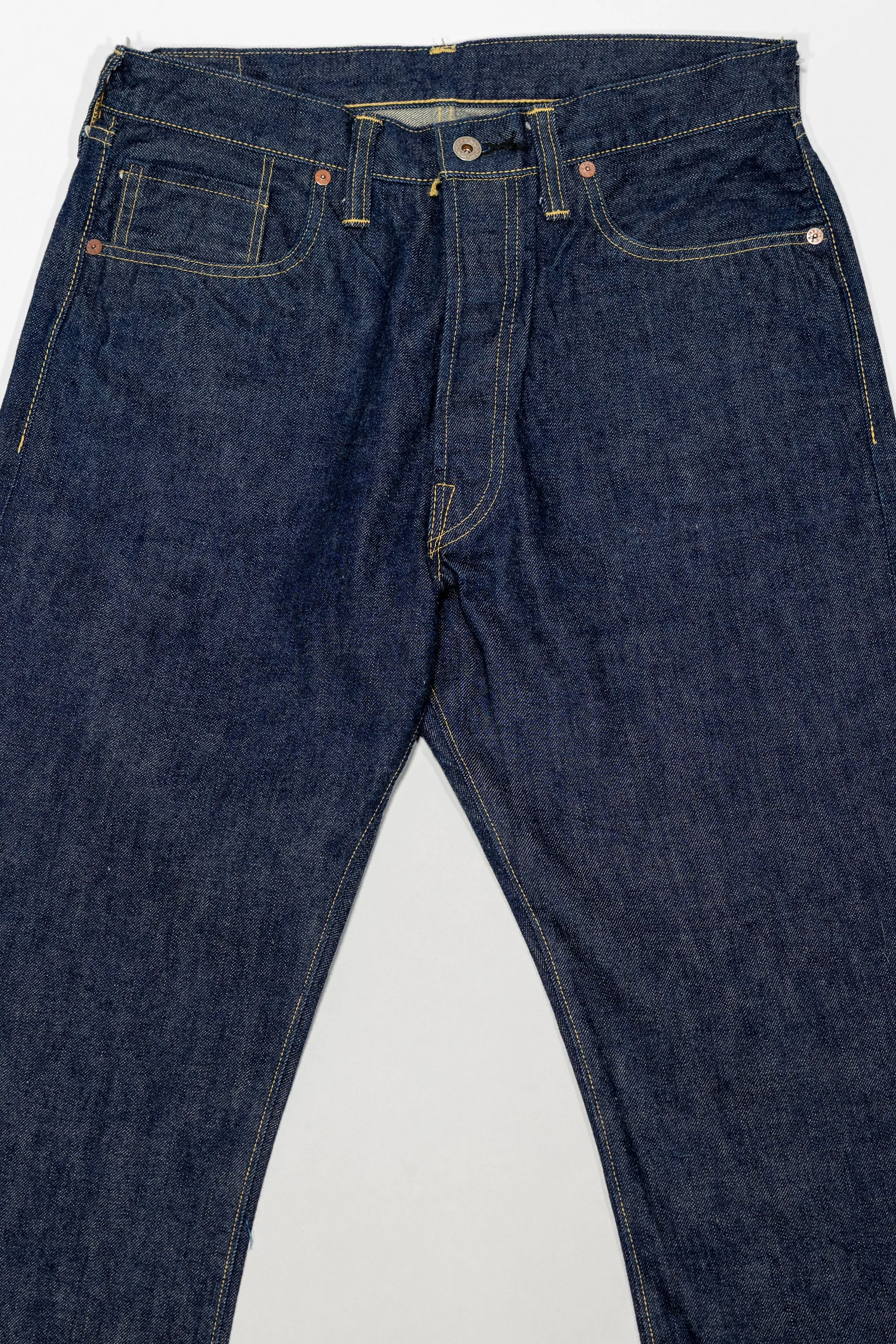Buzz Rickson's BR43041 World War II Waist Overalls - Indigo One Washed sold by Franklin and Poe product image thumbnail 4
