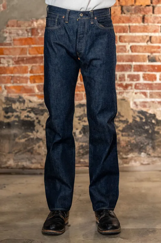 Buzz Rickson's BR43041 World War II Waist Overalls - Indigo One Washed made by Buzz Rickson’s
