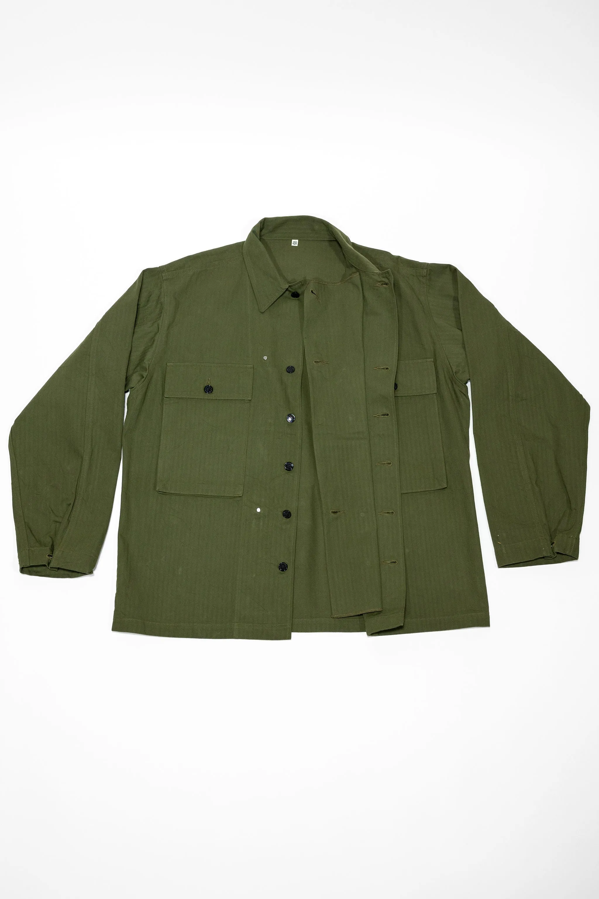 Buzz Rickson's BR15887 Herringbone Twill Jacket Special - Olive sold by Franklin and Poe product image thumbnail 5