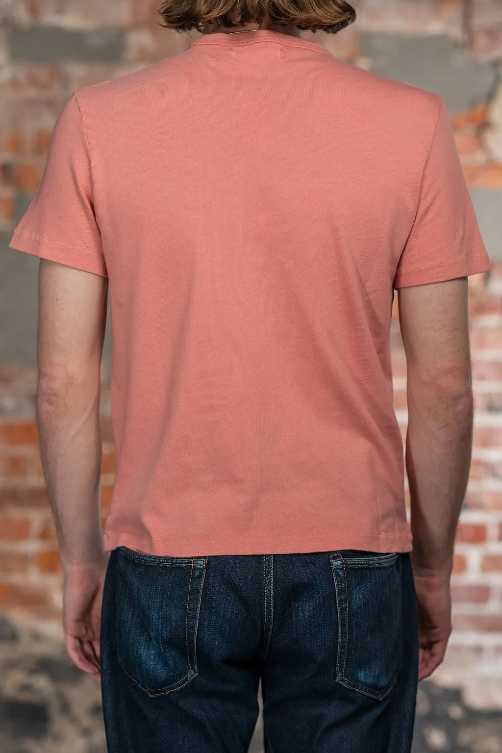 Merz b. Schwanen TEE03 Supple Authentic Jersey T-Shirt - Sunset Pink sold by Franklin and Poe product image thumbnail 2