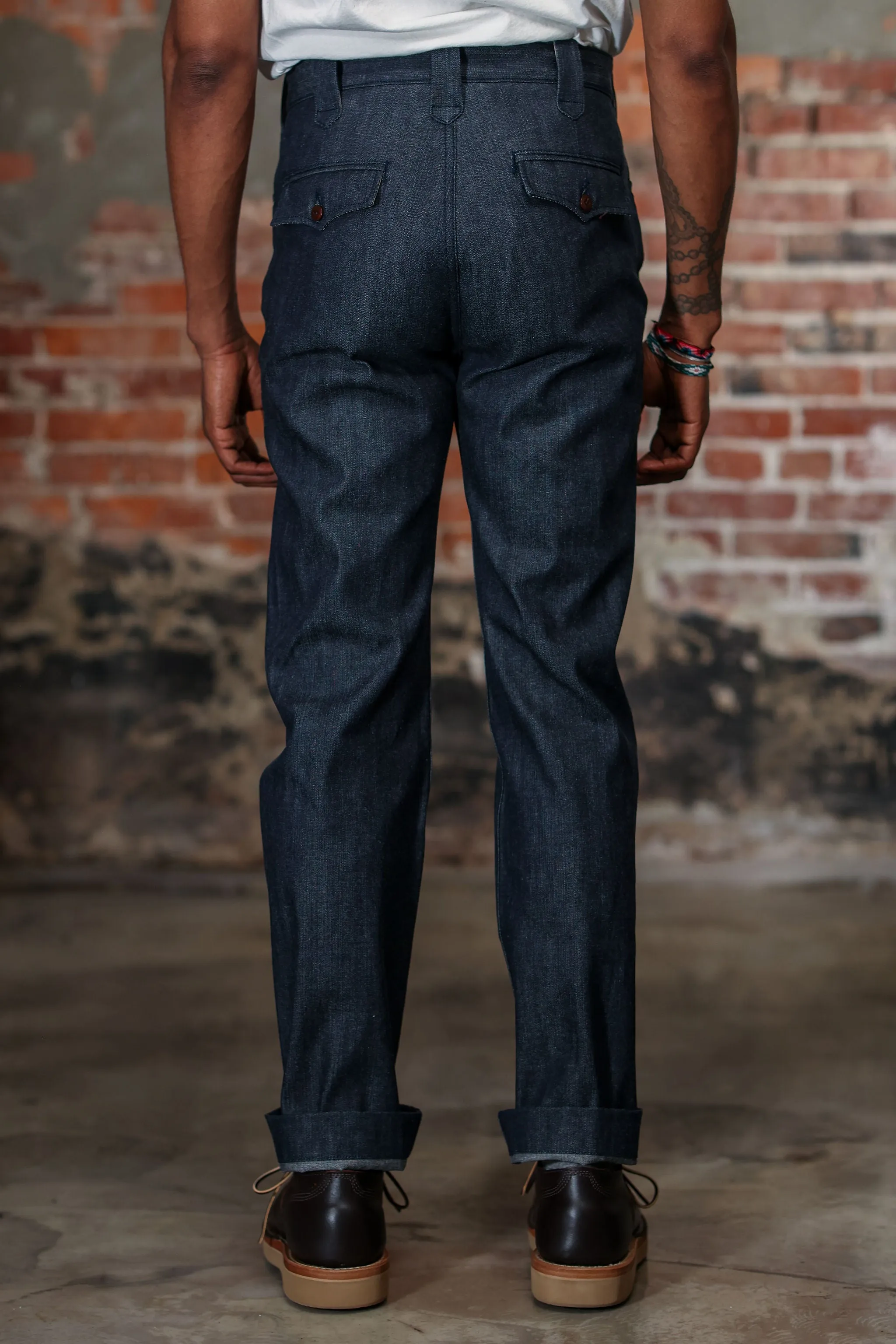 Freenote Cloth Duster Pant - 11oz 1900s Denim sold by Franklin and Poe product image thumbnail 2