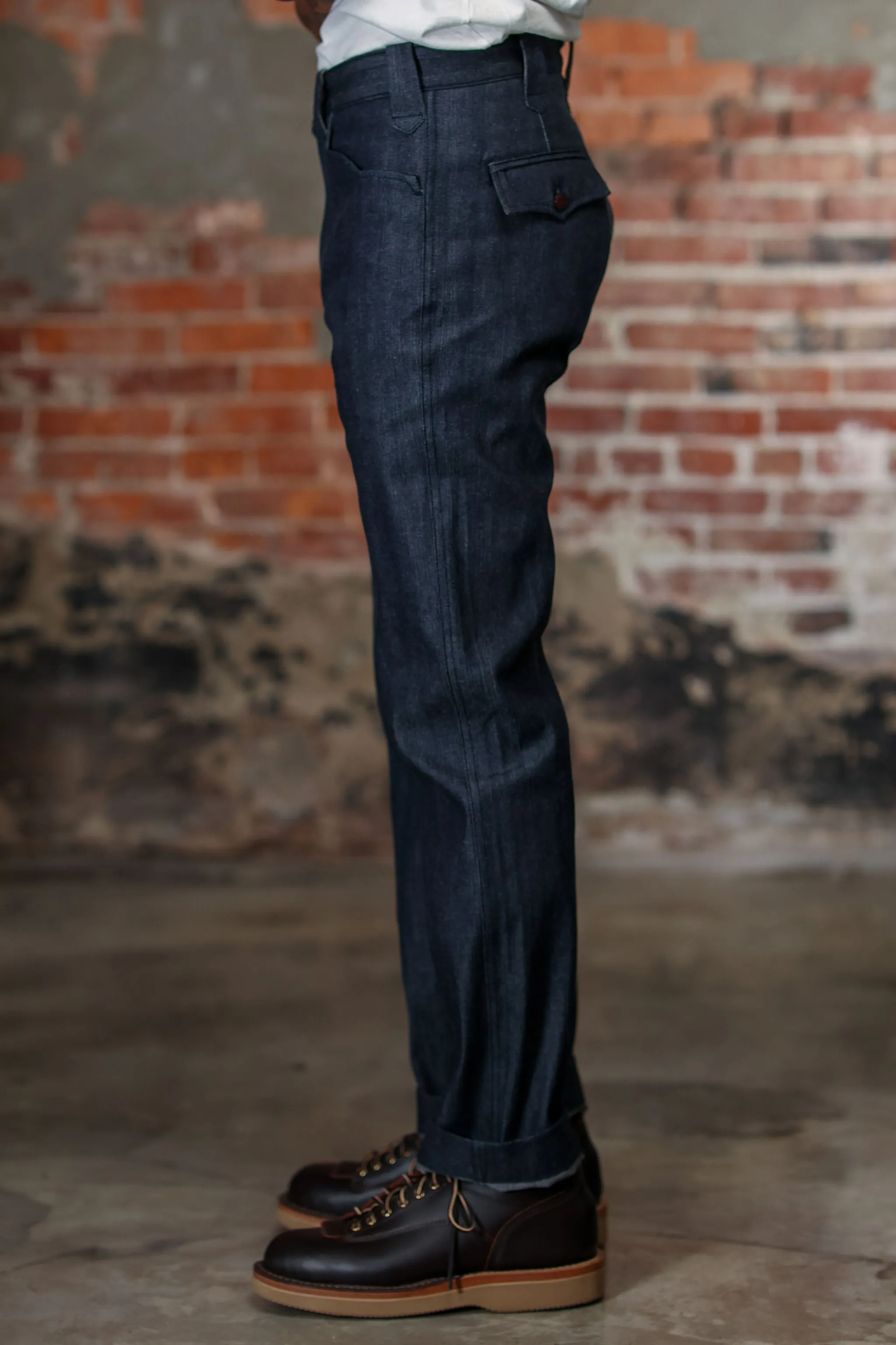 Freenote Cloth Duster Pant - 11oz 1900s Denim sold by Franklin and Poe product image thumbnail 3