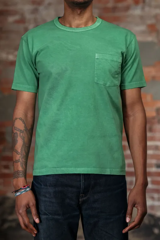 Whitesville WV79531 Pigment Dye Pocket T-Shirt - Kelly Green made by Whitesville