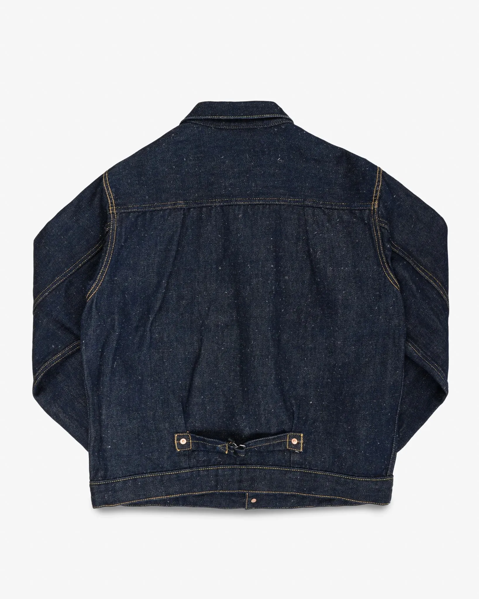 Iron Heart IHJ-163-IND 14oz Cotton/Linen Denim Type II Jacket - Indigo sold by Franklin and Poe product image thumbnail 5