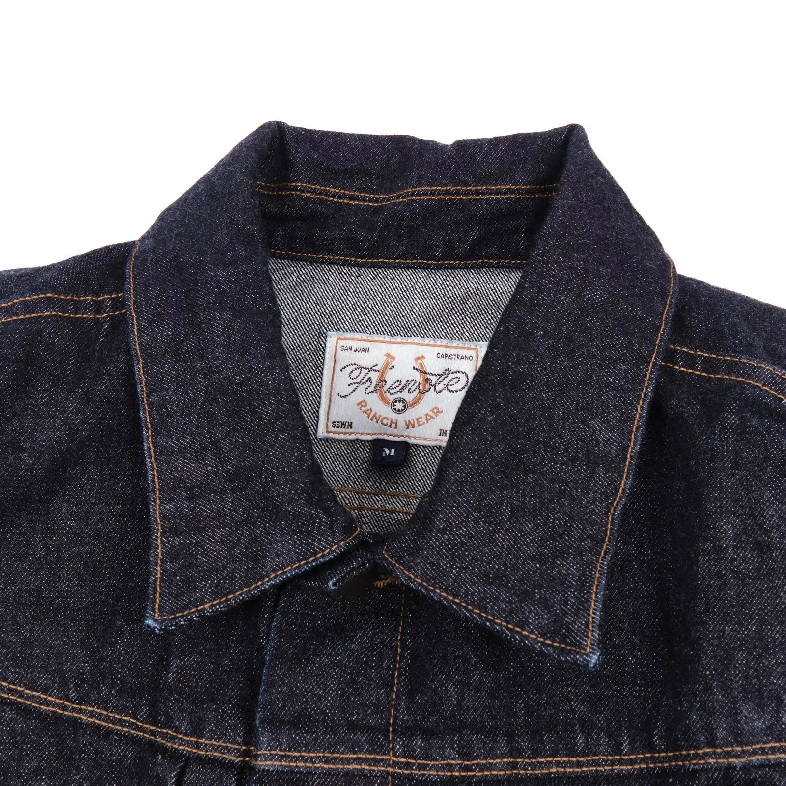 Freenote Cloth Riders Jacket - 15oz Unsinged Rinsed Denim sold by Franklin and Poe product image thumbnail 3