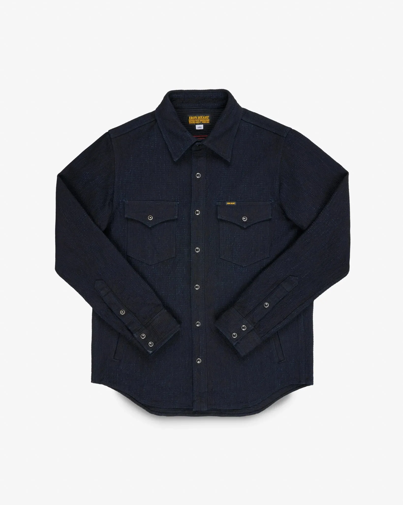 Iron Heart IHSH-437-IND 13.5oz Dobby Cloth CPO Shirt - Indigo sold by Franklin and Poe product image thumbnail 4