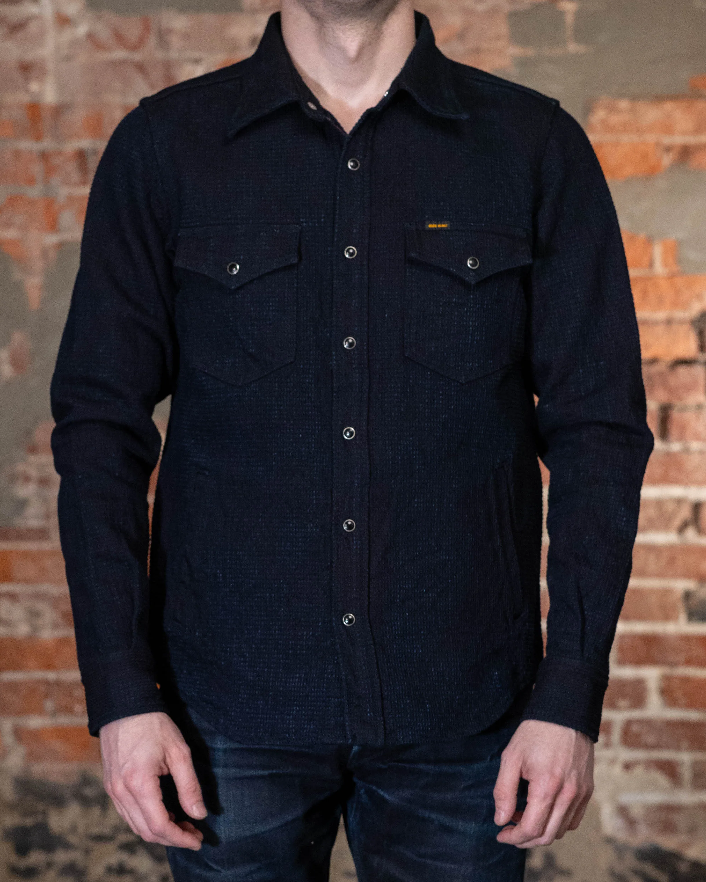 Iron Heart IHSH-437-IND 13.5oz Dobby Cloth CPO Shirt - Indigo sold by Franklin and Poe