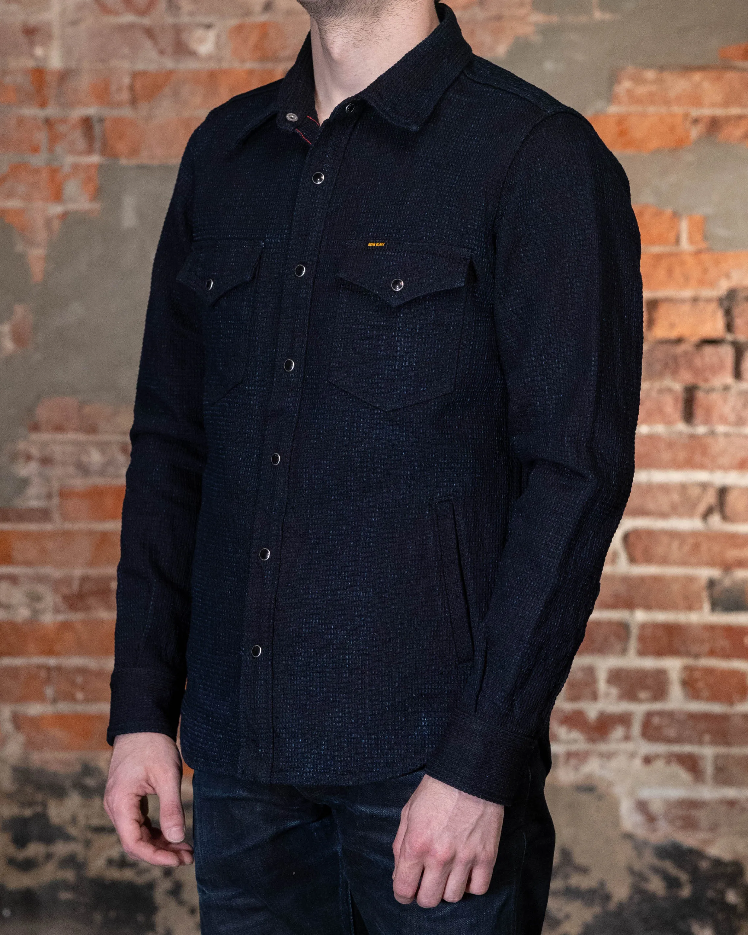 Iron Heart IHSH-437-IND 13.5oz Dobby Cloth CPO Shirt - Indigo sold by Franklin and Poe product image thumbnail 2