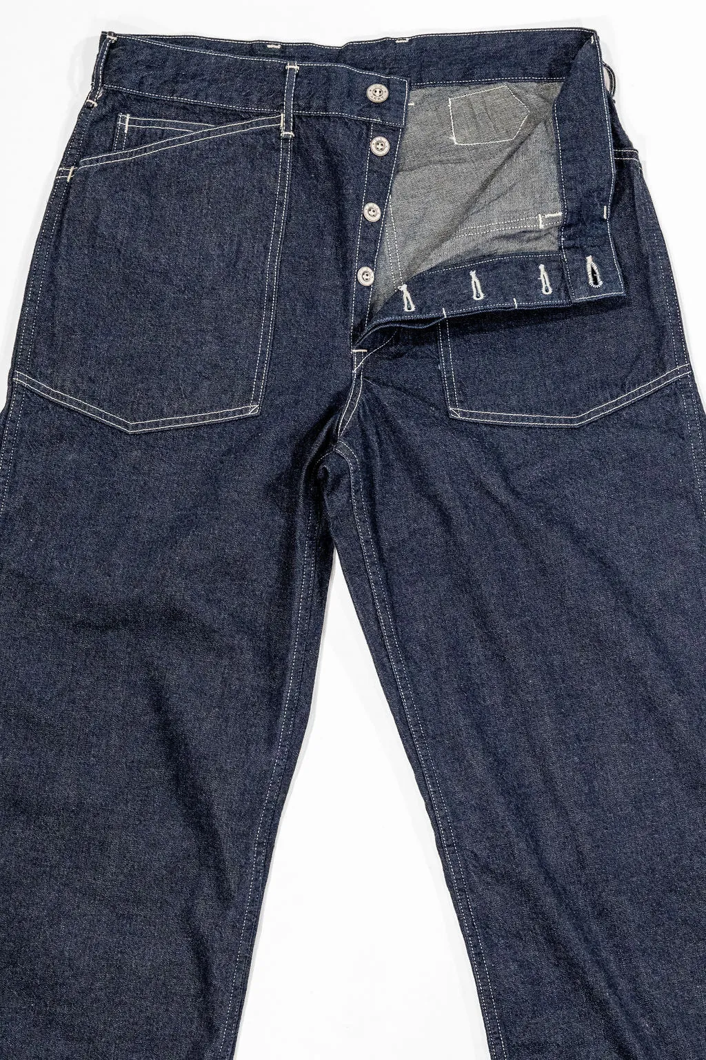 Buzz Rickson's BR41106 Denim Working Trousers - One Wash sold by Franklin and Poe product image thumbnail 5