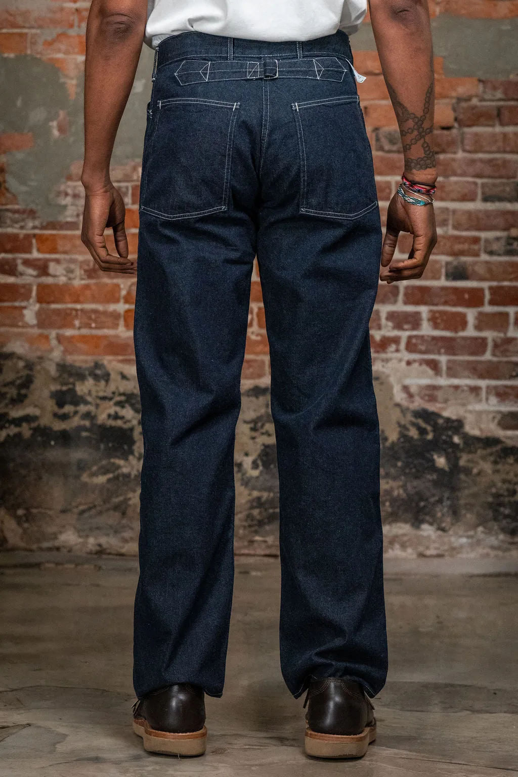 Buzz Rickson's BR41106 Denim Working Trousers - One Wash sold by Franklin and Poe product image thumbnail 3