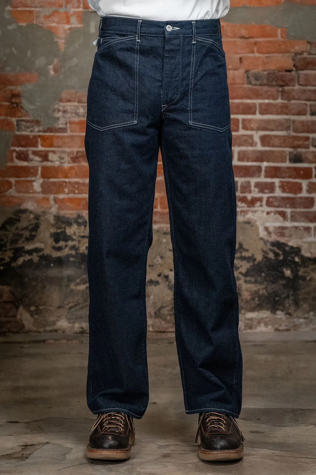 Buzz Rickson's BR41106 Denim Working Trousers - One Wash sold by Franklin and Poe