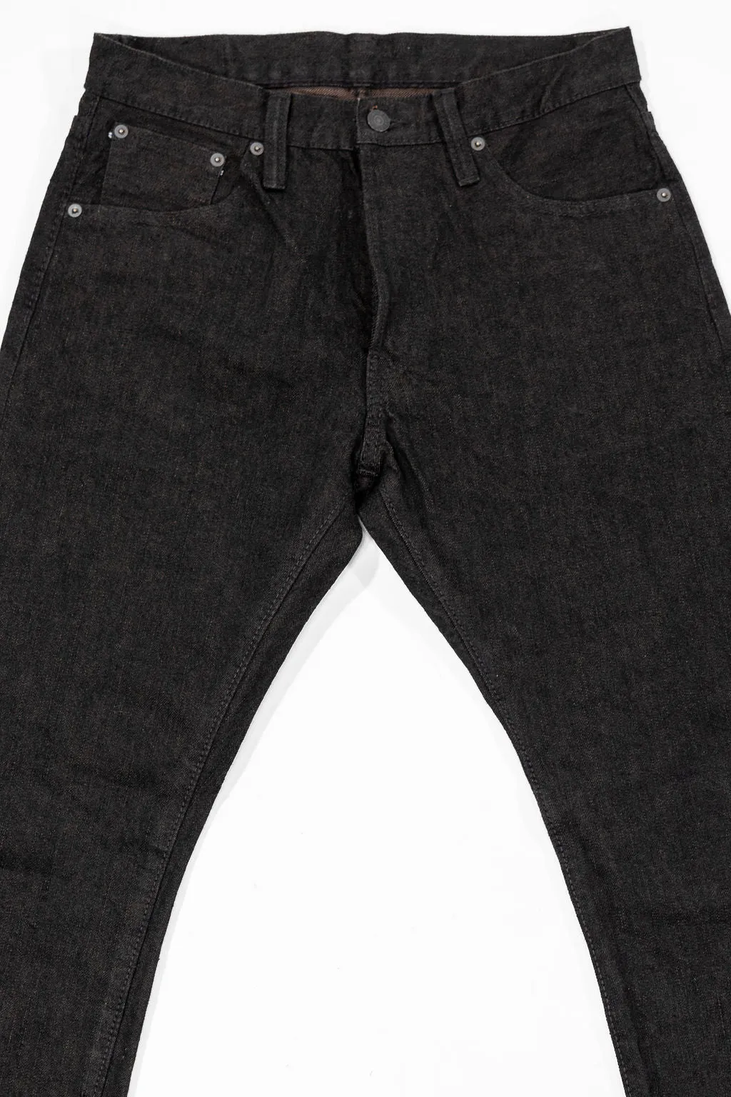 Pure Blue Japan TCD-019-BR Relaxed Tapered - 14oz Teacore Black Denim sold by Franklin and Poe product image thumbnail 4