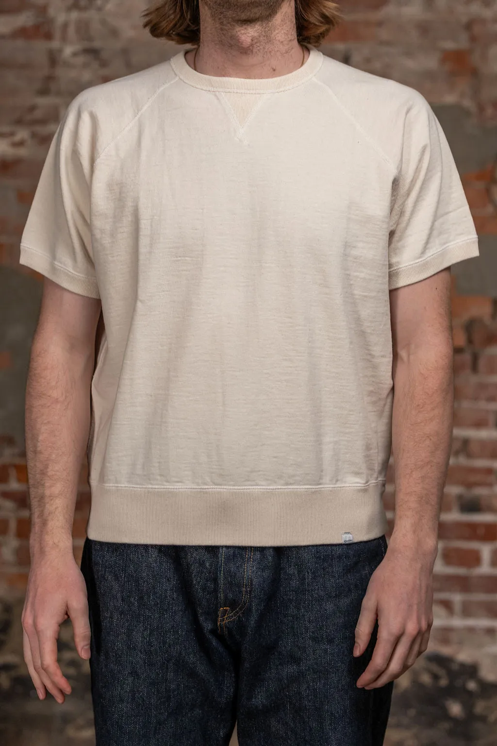 Omoto Denim 12.5oz Memphis Cotton T-Shirt - Natural sold by Franklin and Poe