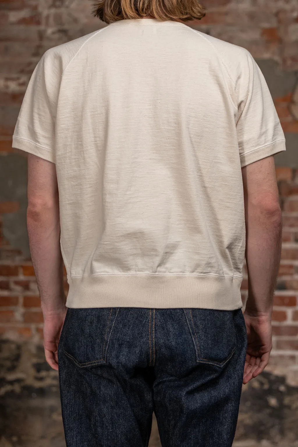 Omoto Denim 12.5oz Memphis Cotton T-Shirt - Natural sold by Franklin and Poe product image thumbnail 2