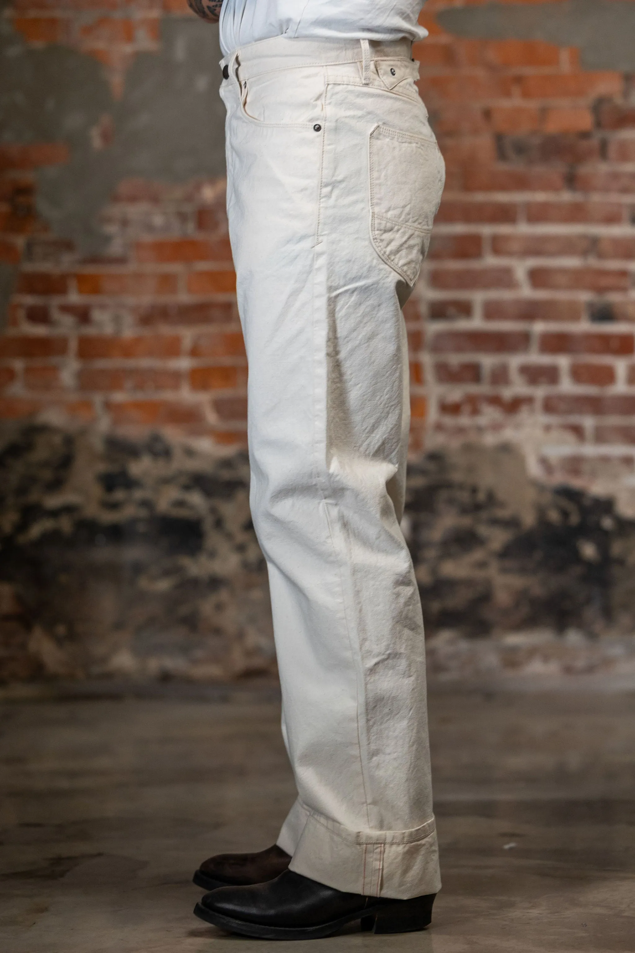 Freenote Cloth Modesto Buckleback - 11oz Natural Canvas sold by Franklin and Poe product image thumbnail 2