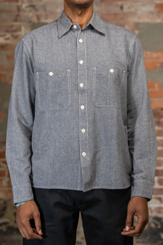 3sixteen Utility Chambray Shirt - Handloom Silk Khadi made by 3sixteen